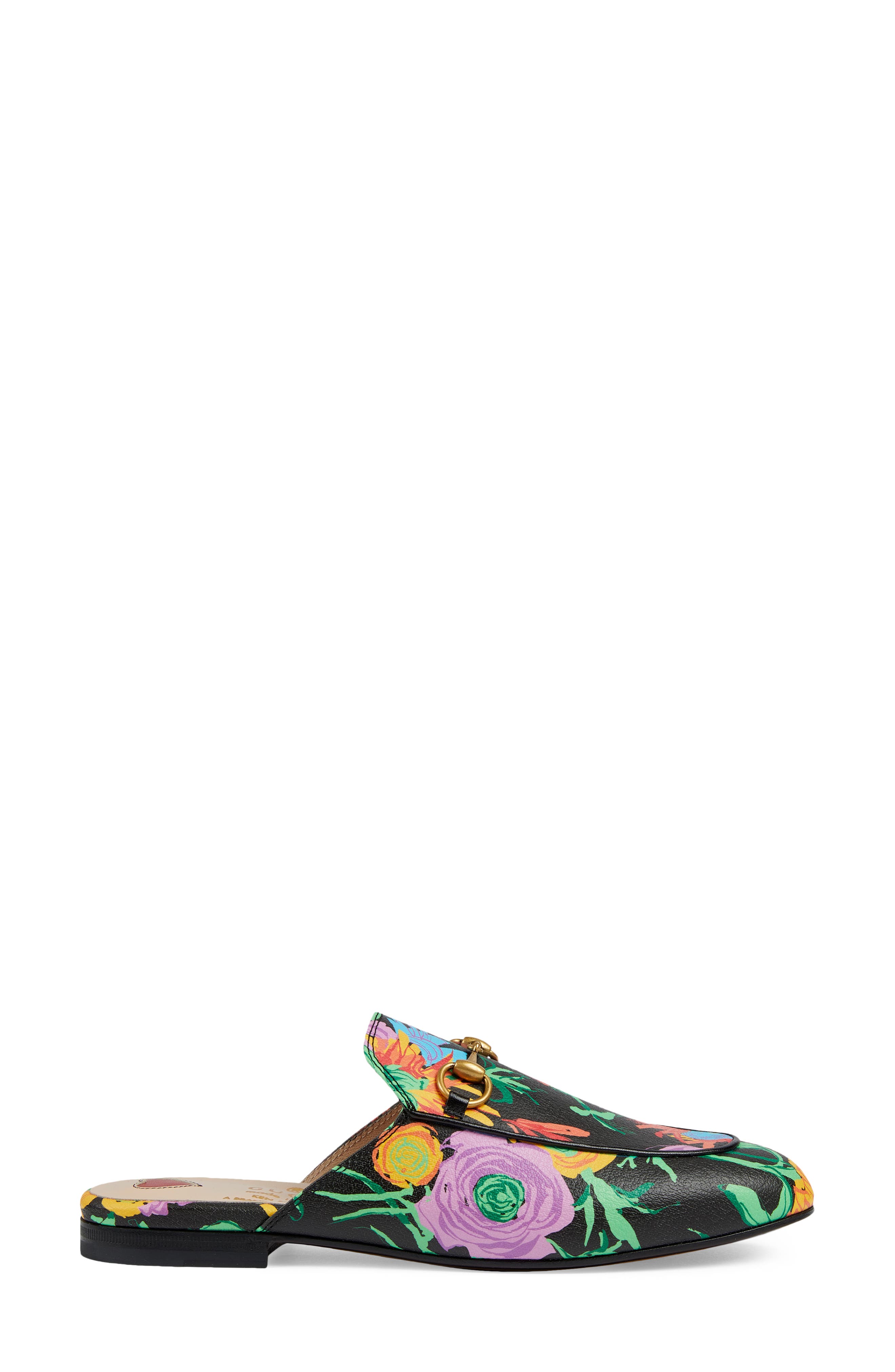 Gucci x Ken Scott Princetown Floral Print Loafer Mule, Alternate, color, 