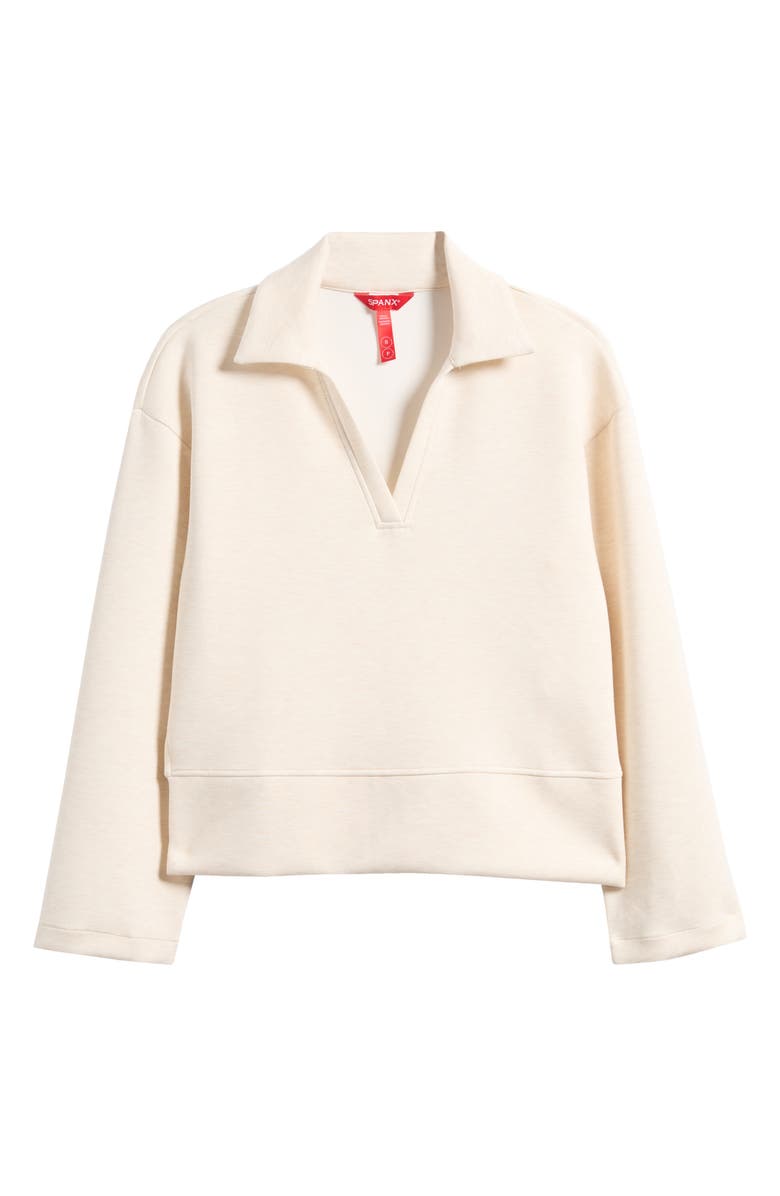 SPANX<sup>®</sup> AirEssentials Polo Sweatshirt, Main, color, Oatmeal Heather