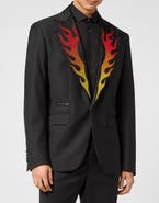 PHILIPP PLEIN Wool Blazer Lord Fit Flame Men