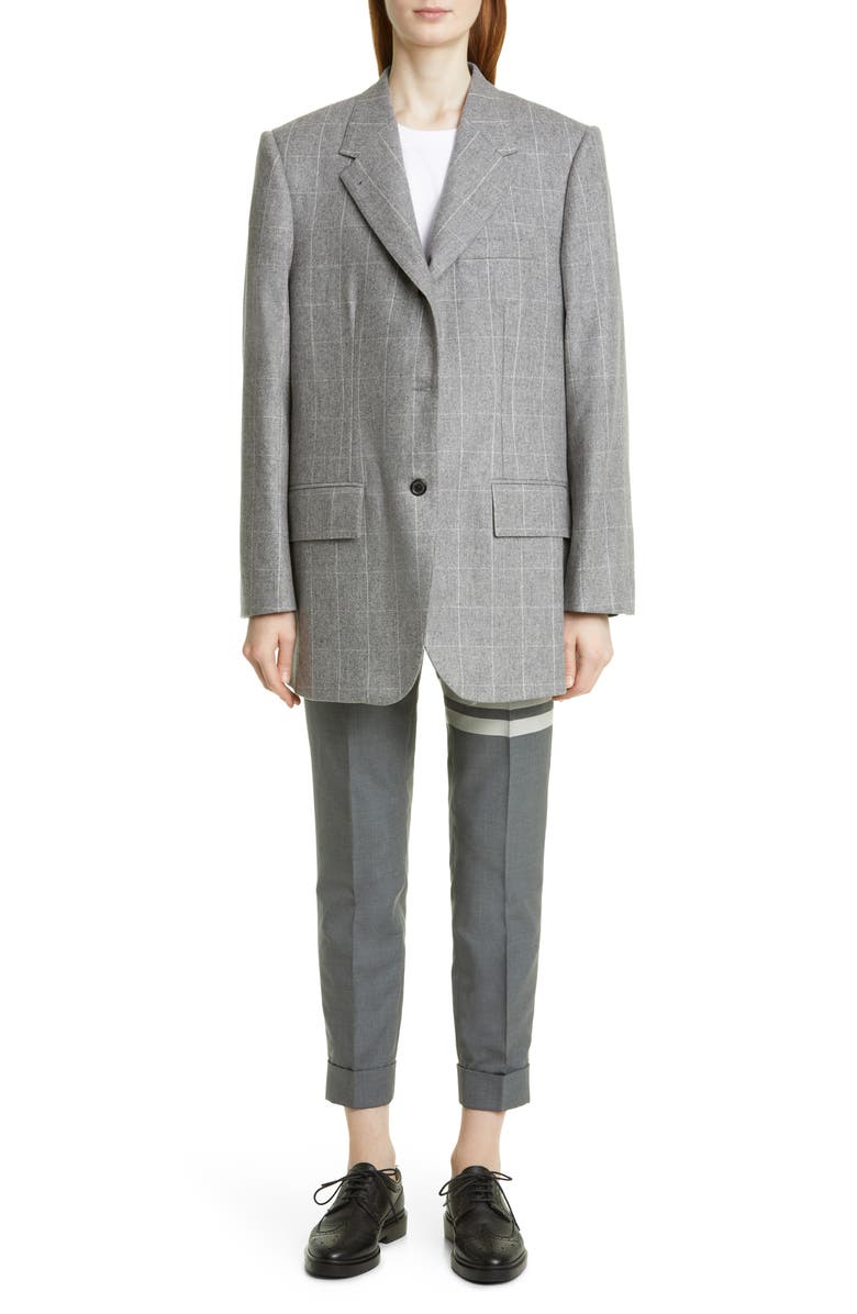 Thom Browne Medium Weight Cotton Jersey Boxy Pocket Tee, Alternate, color, White