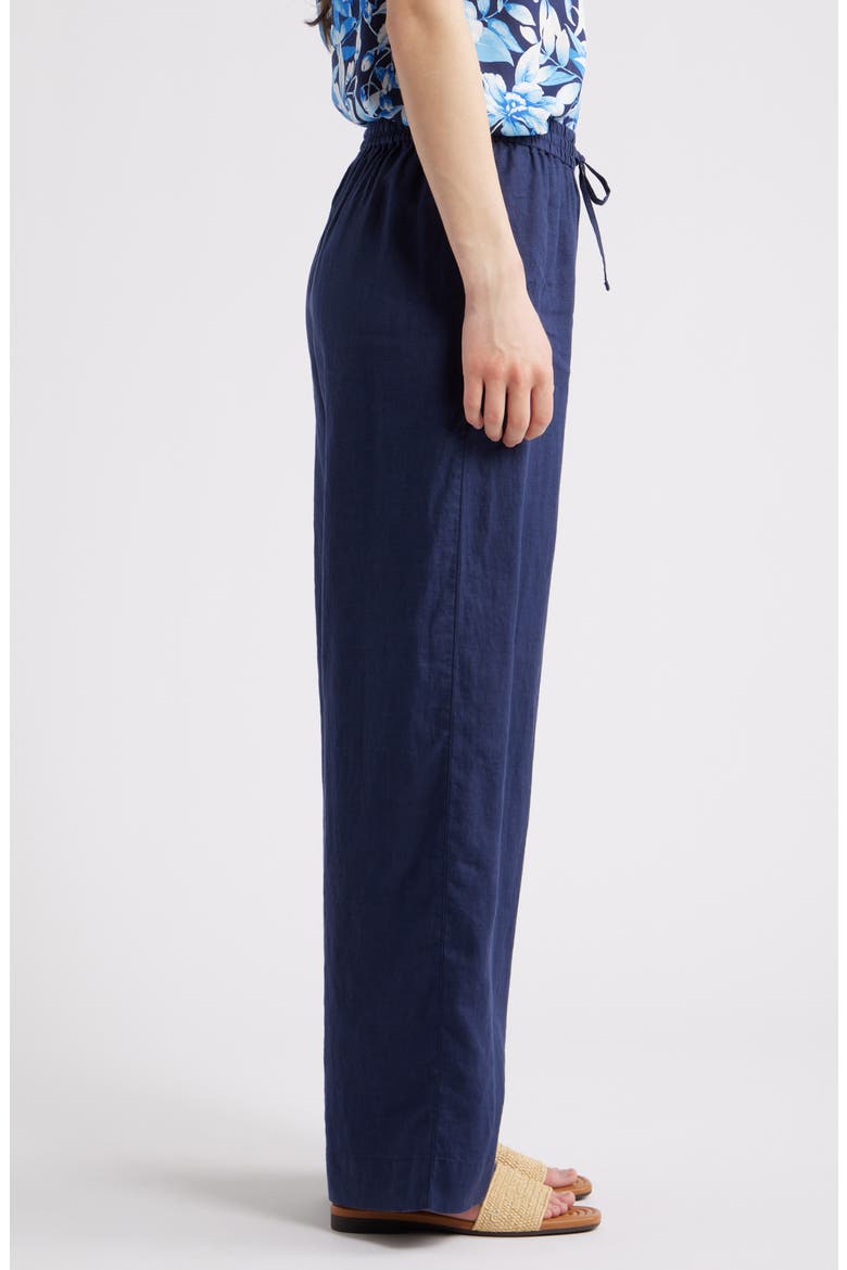 Two Palms Easy Linen Drawstring Pants, Alternate, color, COASTLINE
