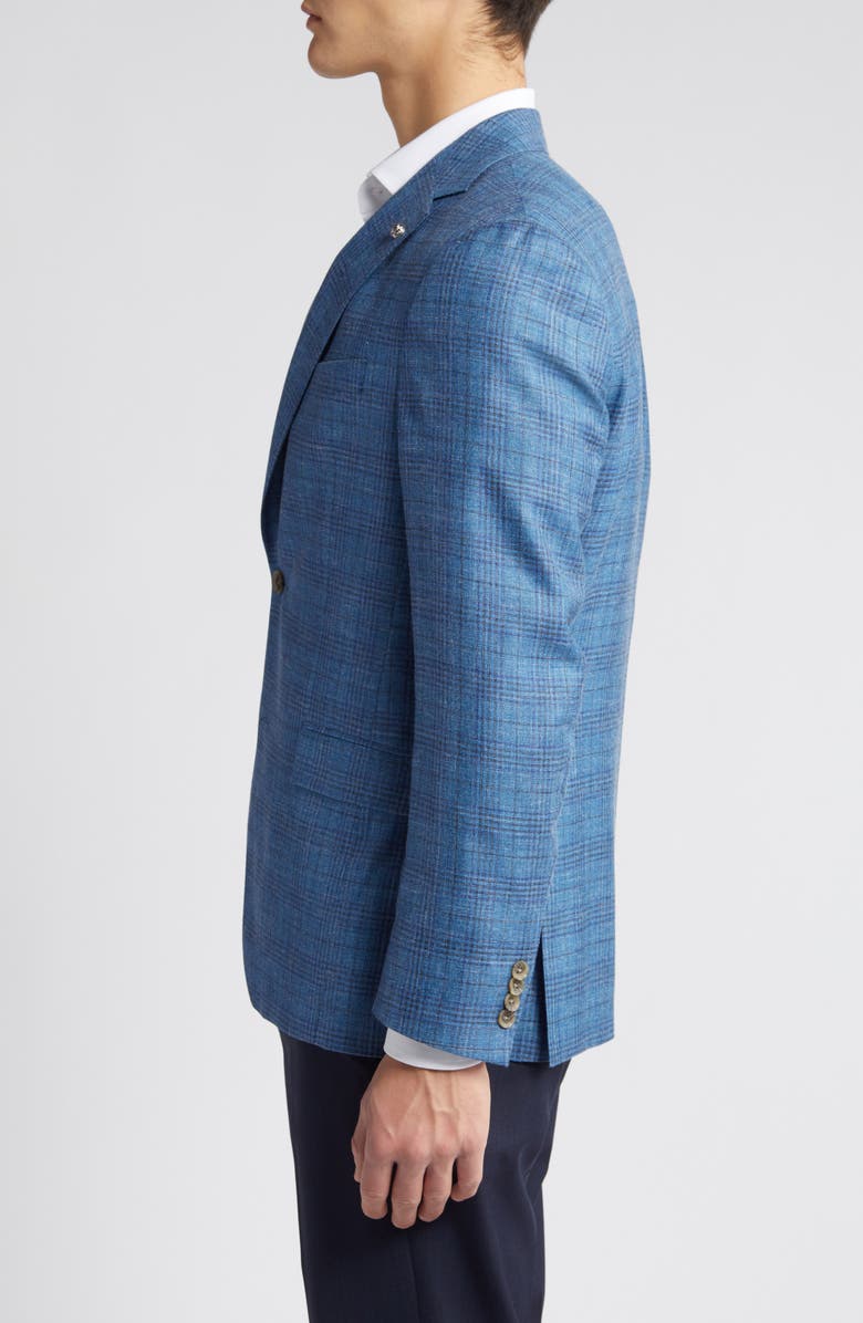 Jack Victor Midland Contemporary Fit Plaid Wool Blend Blazer, Alternate, color,