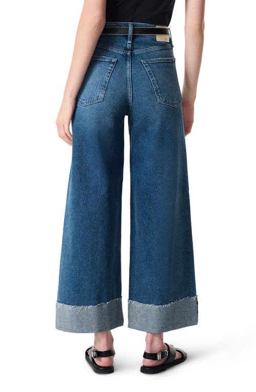 Rag & Bone Sofie High-rise Wide-leg Ankle Cuff Jeans In Atlantic
