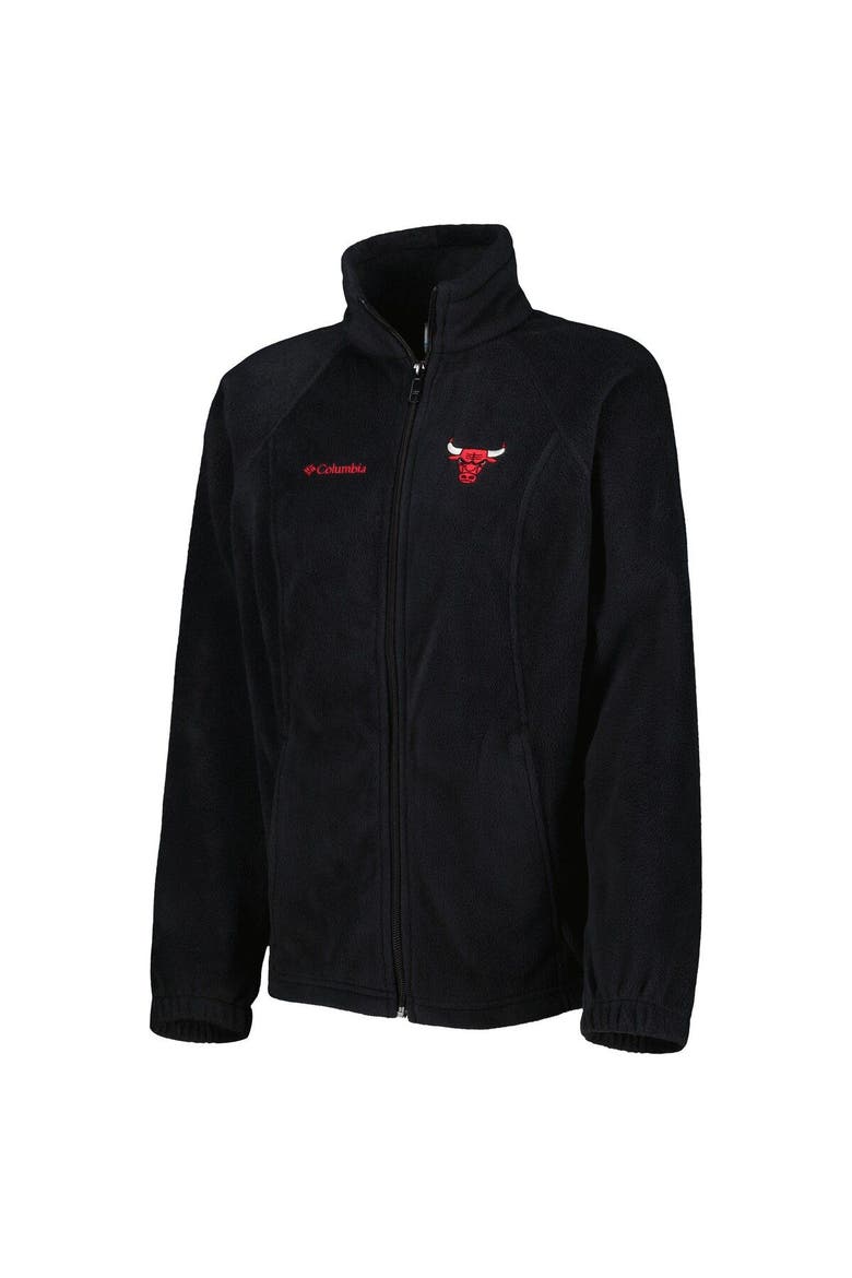 Women's Columbia Black Chicago Bulls Benton Springs Raglan Full-Zip Jacket, Alternate, color, Black