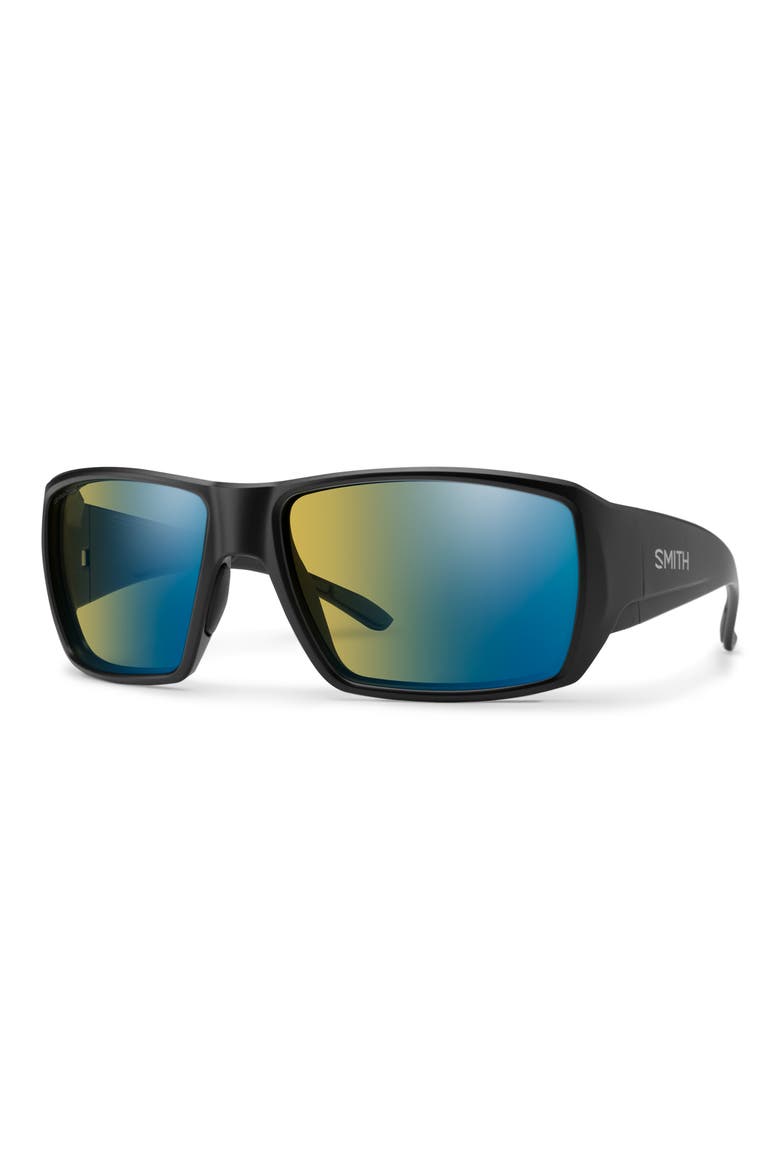 Guide's Choice 62mm Sunglasses, Alternate, color, BLACK / YELLOW BLUE MIRROR
