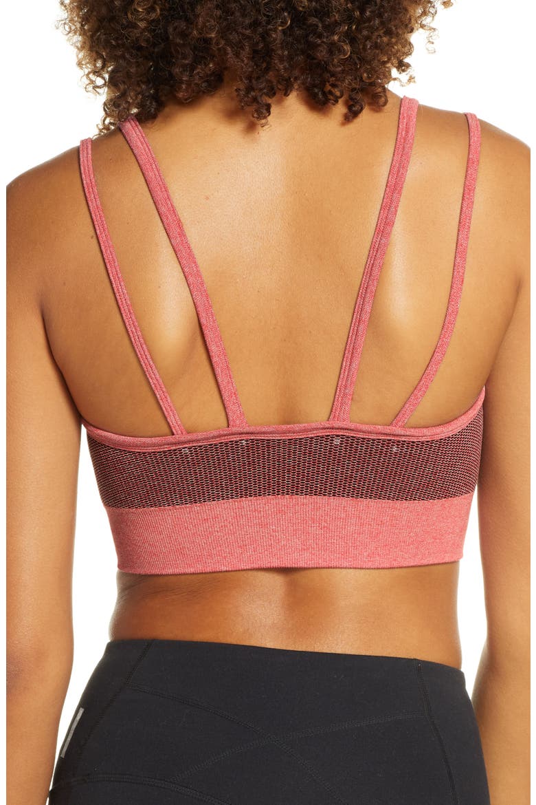 Body Rhythm Sports Bra, Alternate, color, RED HIBISCUS