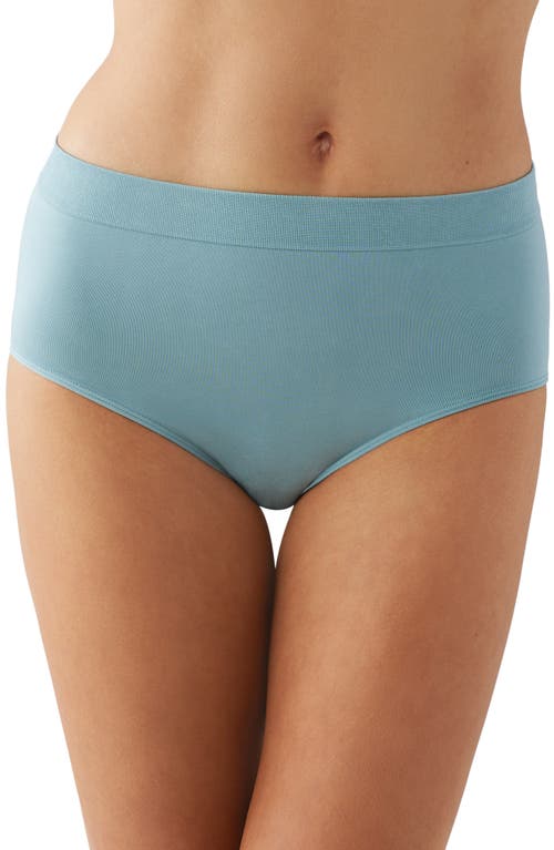 Wacoal B. Smooth Seamless Briefs In Stone Blue