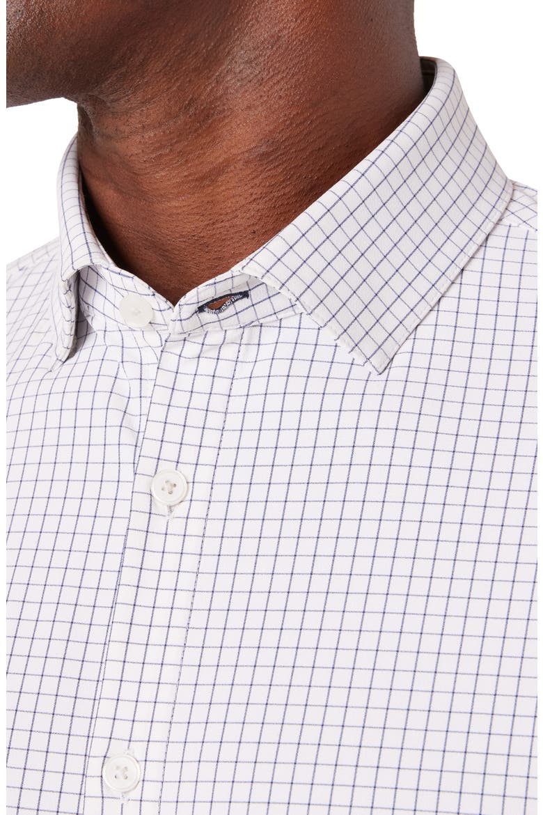 Men's Leeward Trim Fit Tattersall Button-Up Shirt, Alternate, color, WHITE