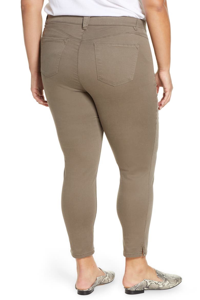 'Ab'Solution High Waist Ankle Skinny Pants, Alternate, color, BRINDLE OLIVE