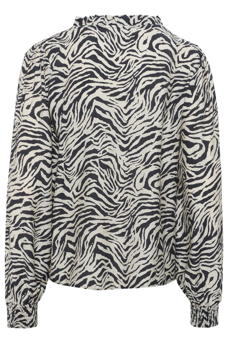 KAjodie V-neck Long Sleeve Blouse, Alternate, color, Black Oyster/Moonstruck