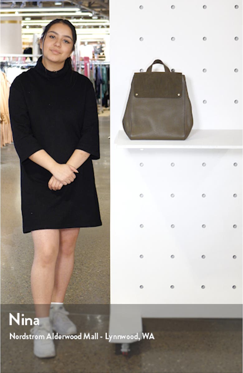 Amari Convertible Leather Backpack, sales video thumbnail