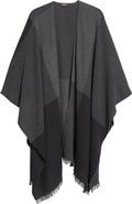 Akris Check Wool & Cashmere Cape
