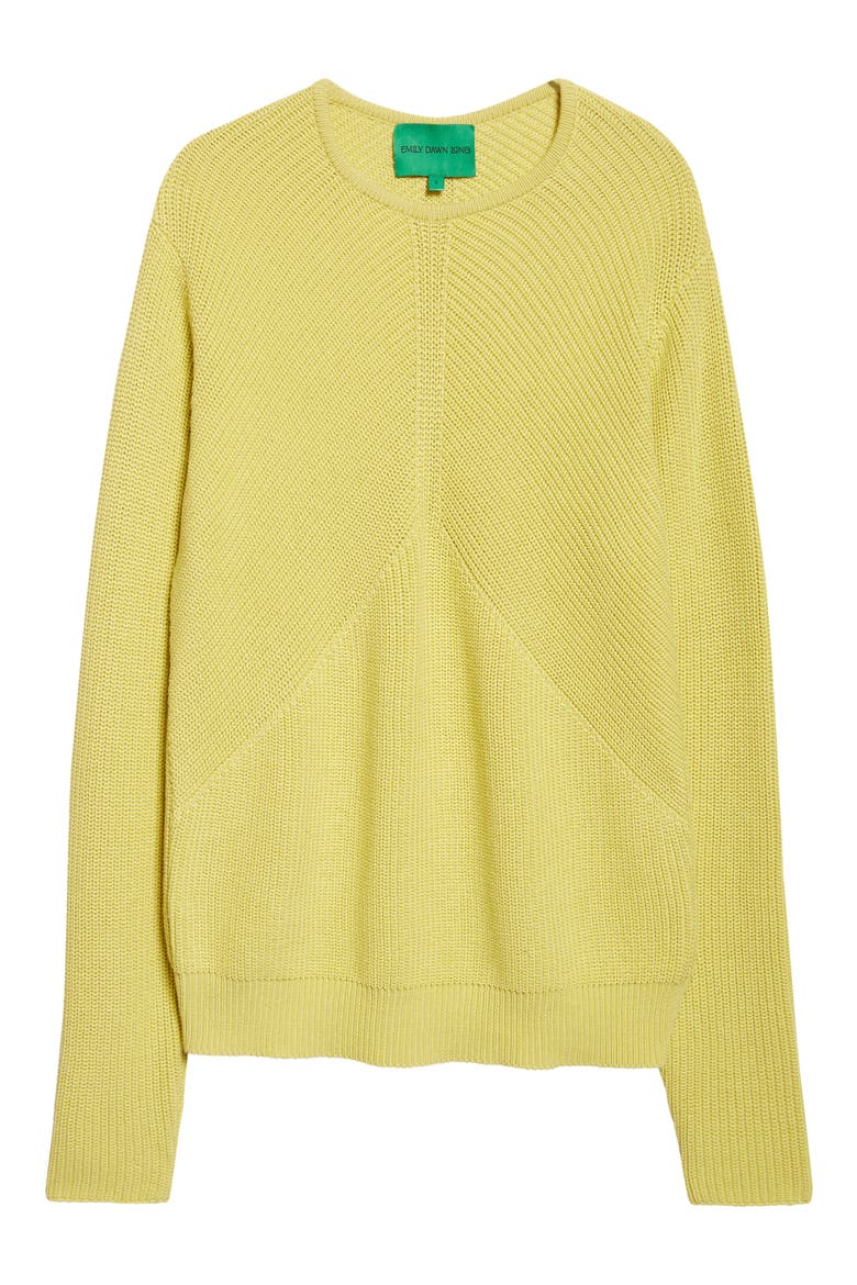 Ribcage Cotton Crewneck Sweater, Alternate, color, KEM