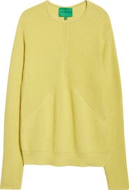 EMILY DAWN LONG Ribcage Cotton Crewneck Sweater