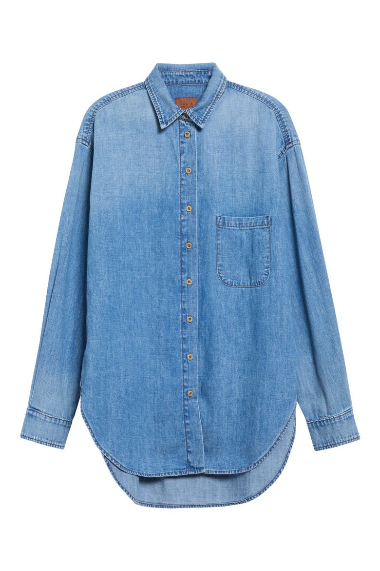 The Essential Denim Shirt, Main, color, TIMEWORN INDIGO