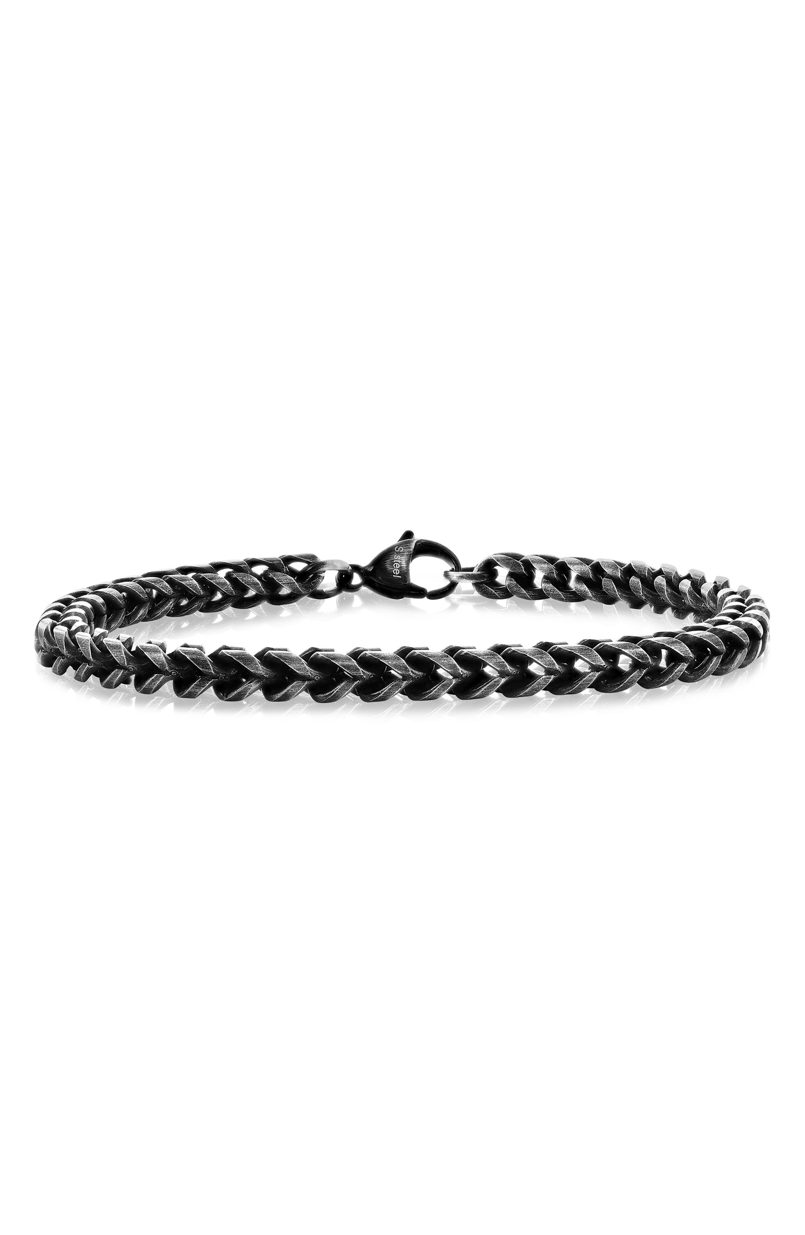 BLACKJACK Stainless Steel Franco Chain Bracelet (Men) | Nordstromrack