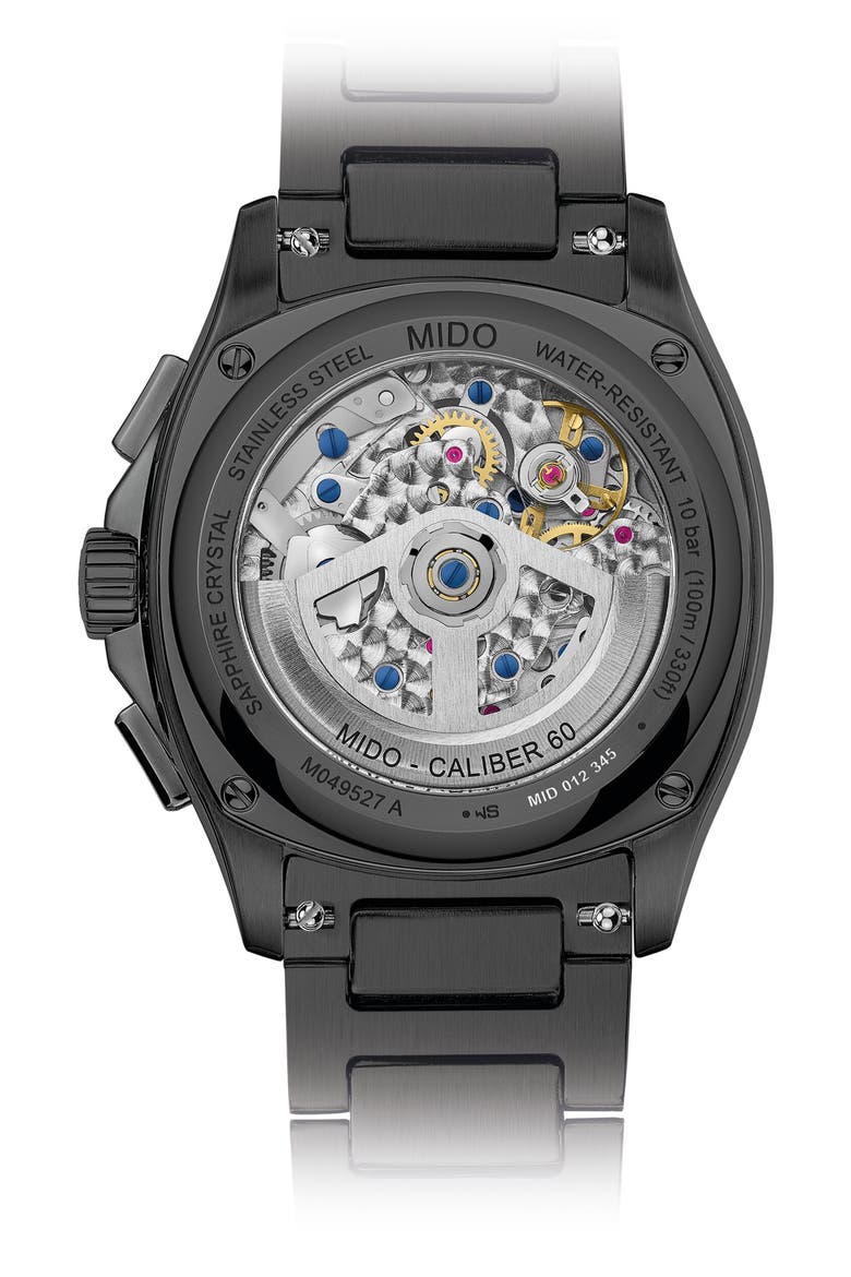 Multifort TV Big Date Automatic Watch, 41.2mm x 42mm, Alternate, color, BLACK