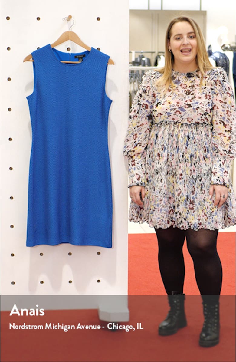 Honeycomb Knit Sheath Dress, sales video thumbnail