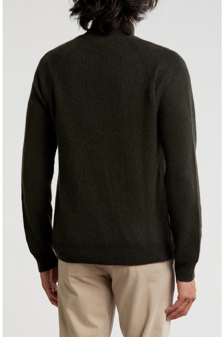 Rib Cashmere Pullover, Alternate, color, DGRN