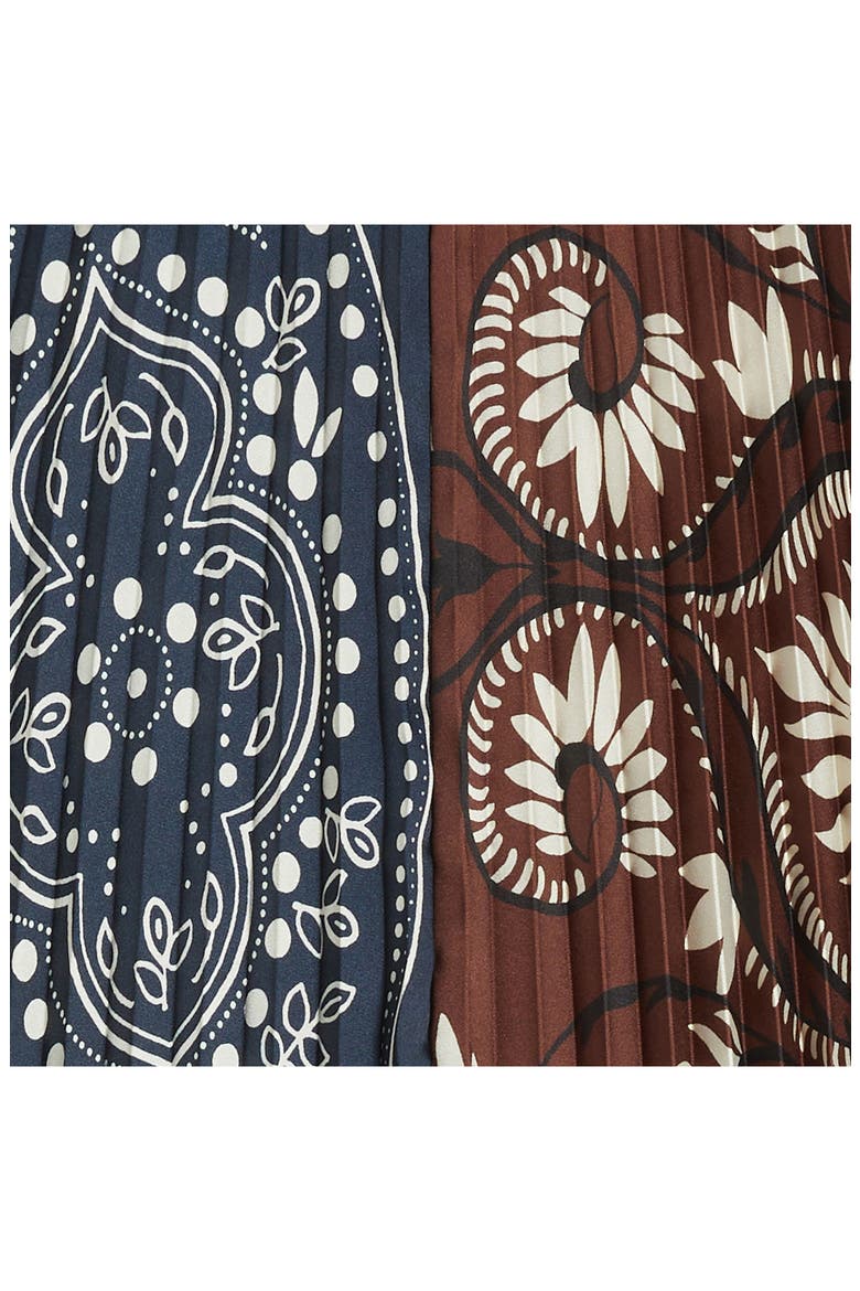 Milord Mix Print Midi Skirt, Alternate, color, TOBACCO