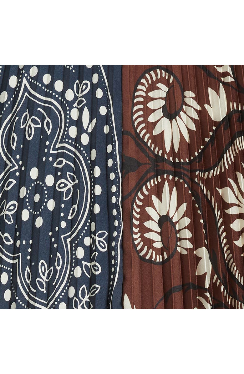 Weekend Max Mara Milord Mix Print Midi Skirt, Alternate, color, Tobacco