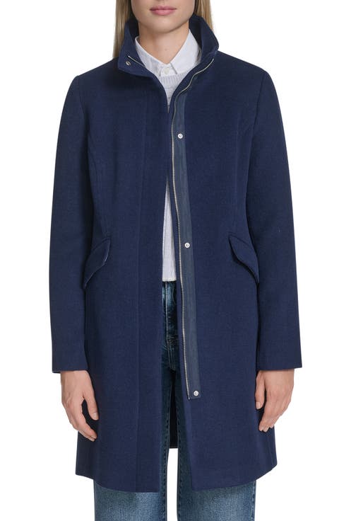 Longline Wool Blend Coat