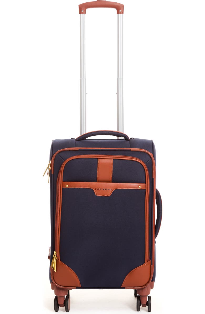 Lucky Brand Mason 21-Inch Spinner Luggage, Main, color, Navy