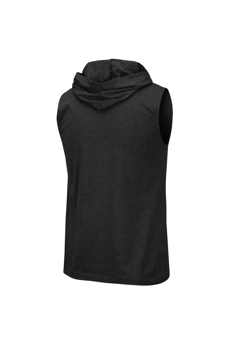 Men's Colosseum Black Arizona State Sun Devils OHT Military Appreciation Camo Logo Hoodie Sleeveless T-Shirt, Alternate, color, Black