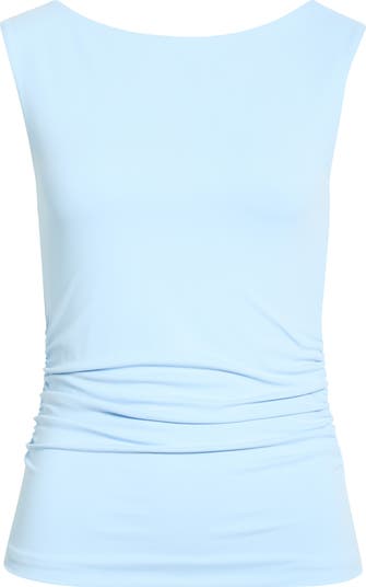 Open Edit Boat Neck Sleeveless Top | Nordstrom