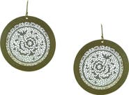 OLIVIA WELLES Ring Around the Rose Drop Earrings