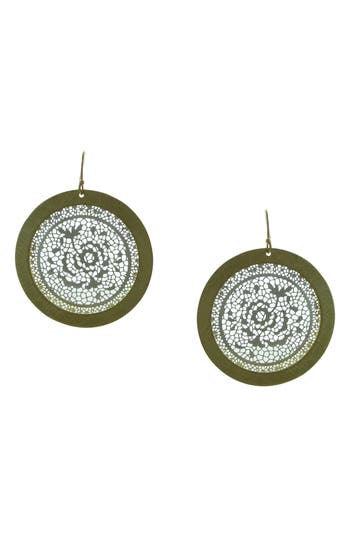 Olivia Welles Ring Around The Rose Drop Earrings In Multi