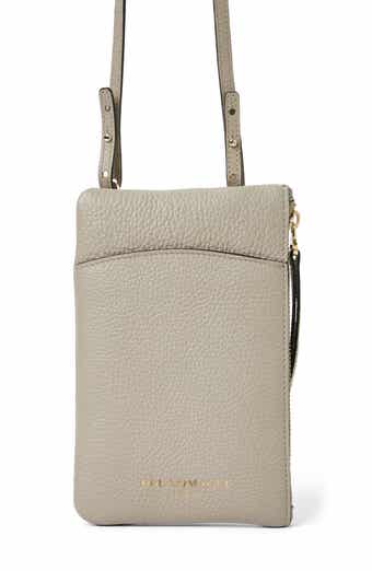 Bruno Magli Serena Leather Zip Pouch Lanyard