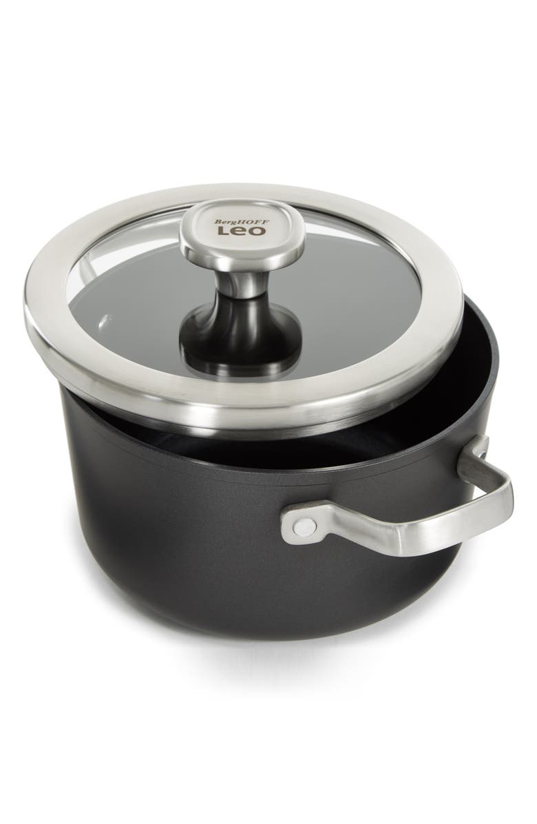 BergHOFF Leo Graphite 8-Quart Stock Pot, Alternate, color, Black