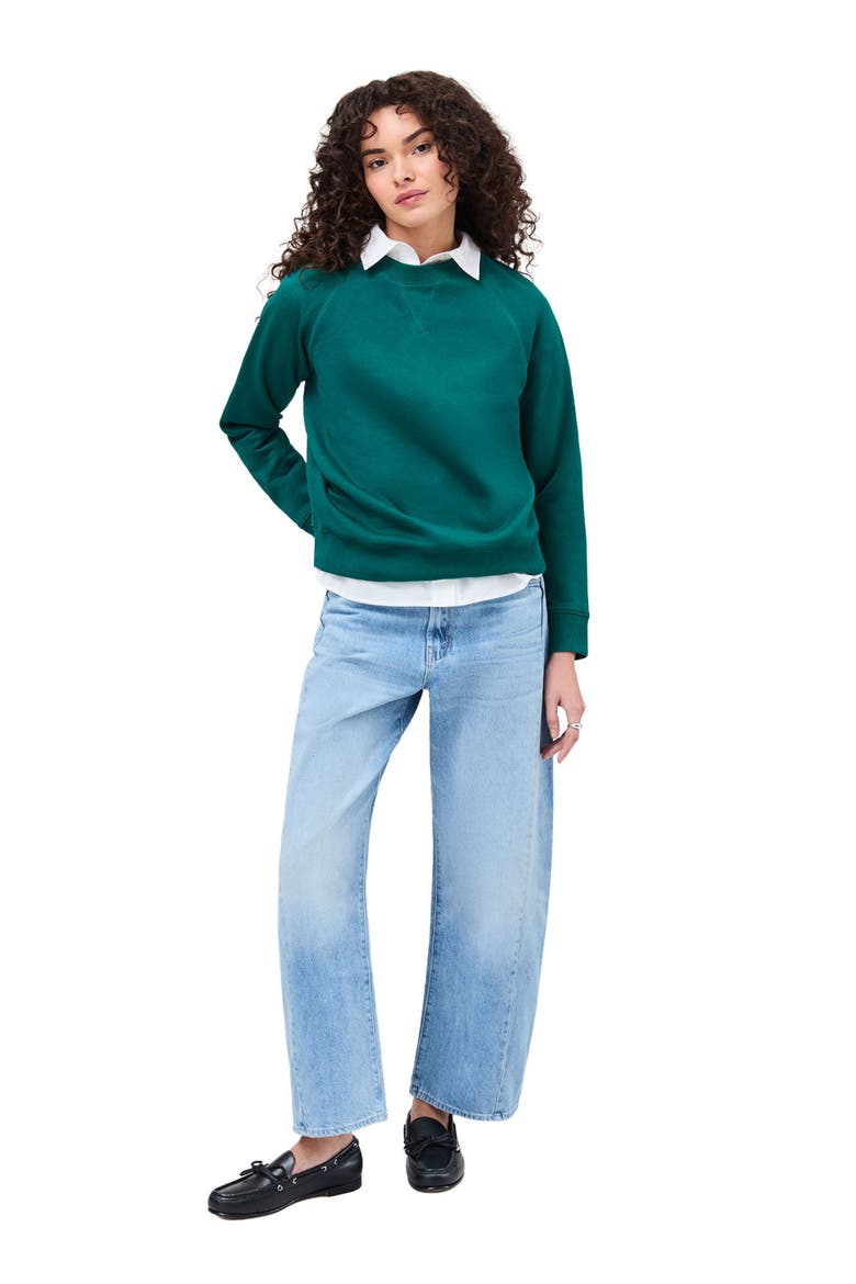 The Recycled Fleece Classic Sweatshirt, Alternate, color, Rainforest