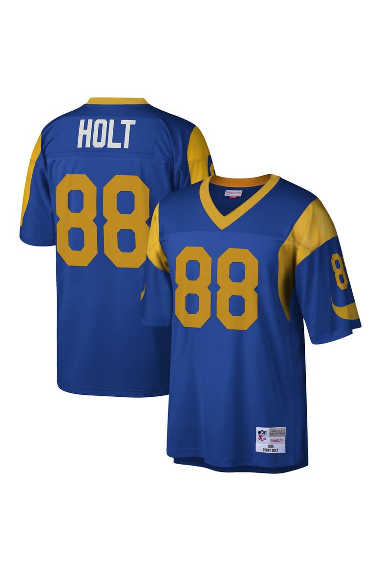 Men's Mitchell & Ness Torry Holt Royal Los Angeles Rams Legacy Replica Jersey, Main, color, Royal
