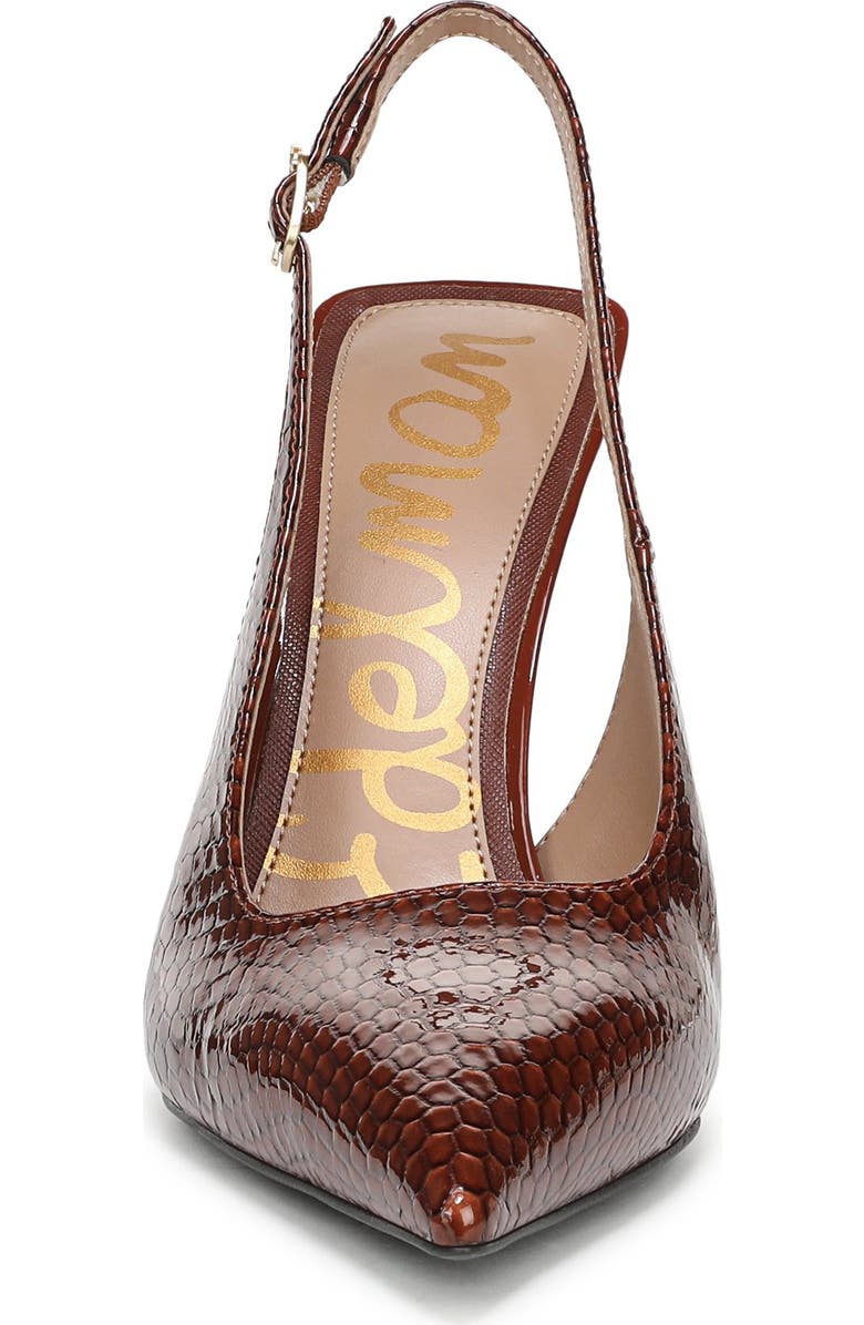 Sam Edelman Odette Slingback Pointed Toe Pump, Alternate, color, Antique Copper