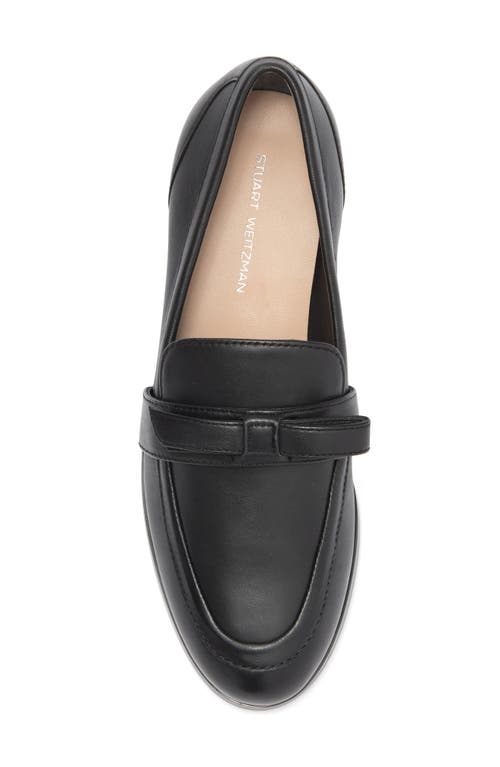 Stuart Weitzman Emma Bow Loafer In Black