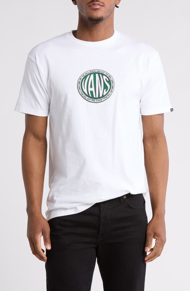 Vans Classic Bold Logo Graphic T-Shirt, Main, color, White