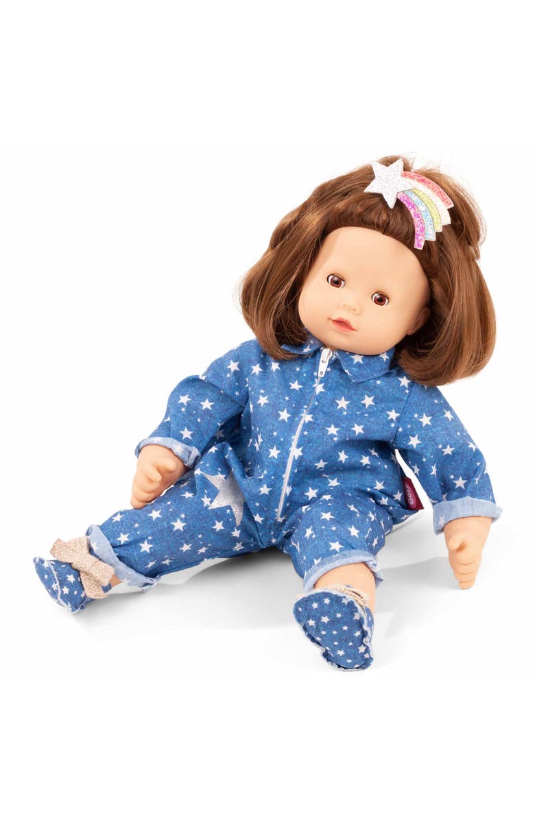 Gotz Maxy Muffin My Star 16.5 Inch Doll, Blue & White Star Denim Outfit Toy, Main, color, Multicolored