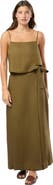 Onia Air Linen Maxi Wrap Skirt