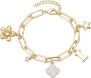 Adornia Initial Charm Bracelet