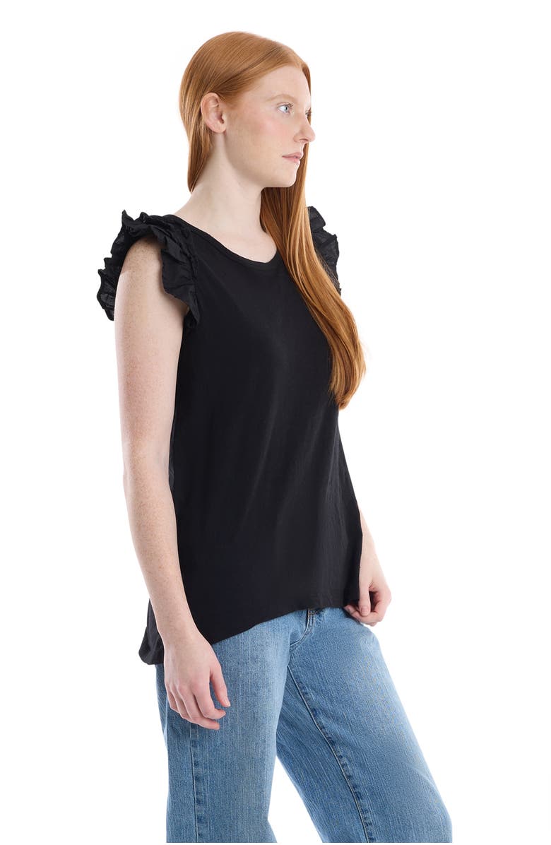 WILT Clothing Crew Neck Short Sleeve Shrunken Boyfriend Tee, Alternate, color, Black