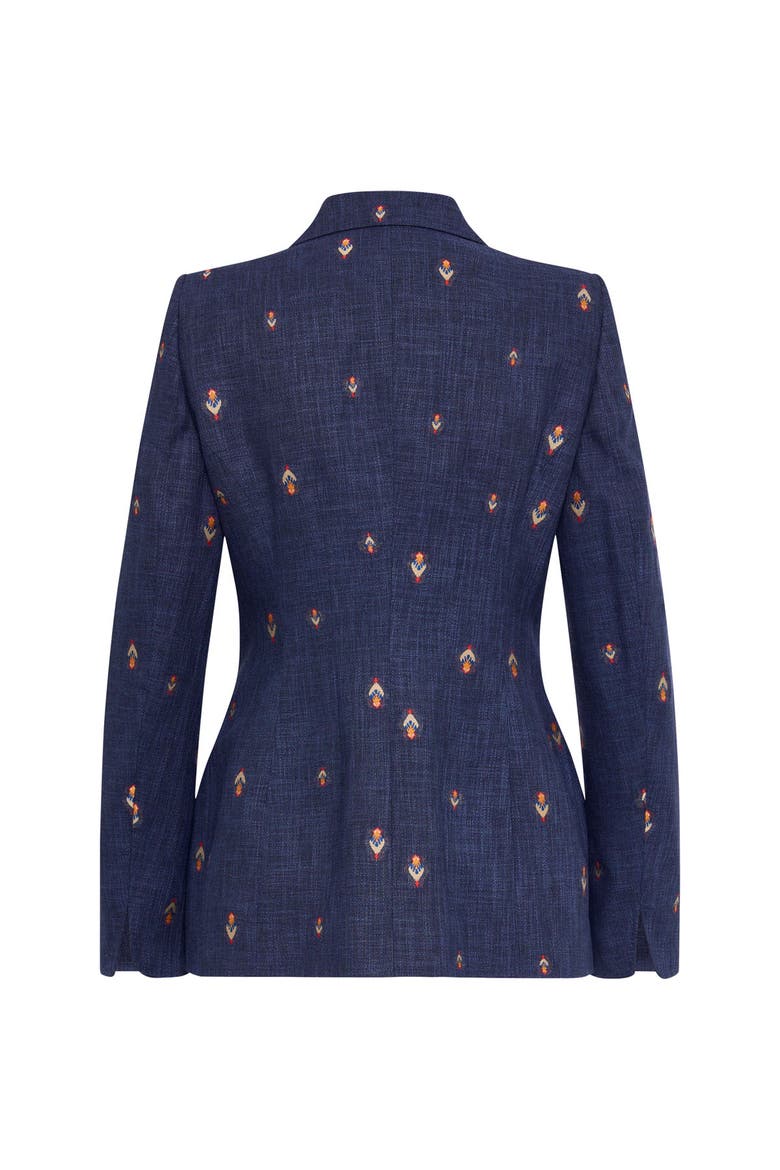 Jeans Jacquard Blazer, Alternate, color, Jeansblue