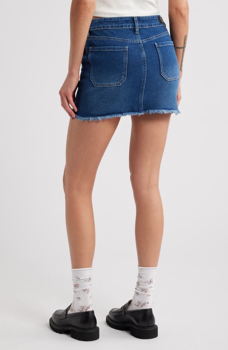 PTCL Eira Easy Stretch Distressed Denim Miniskirt, Alternate, color, 