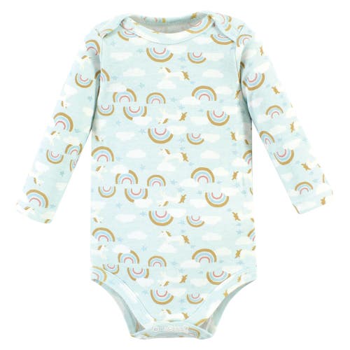 Hudson Baby Little Soft Cotton Long-sleeve One-piece 3pk