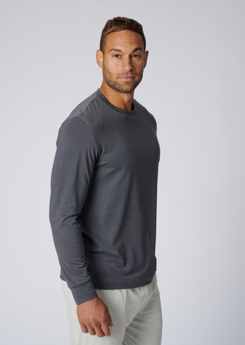 Leisure Lab Long Sleeve Everyday T-shirt In Slate