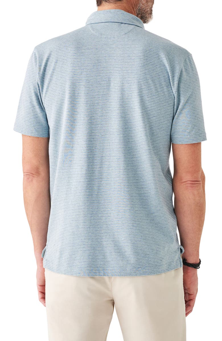 Faherty Movement Stripe Short Sleeve Polo Shirt, Alternate, color,