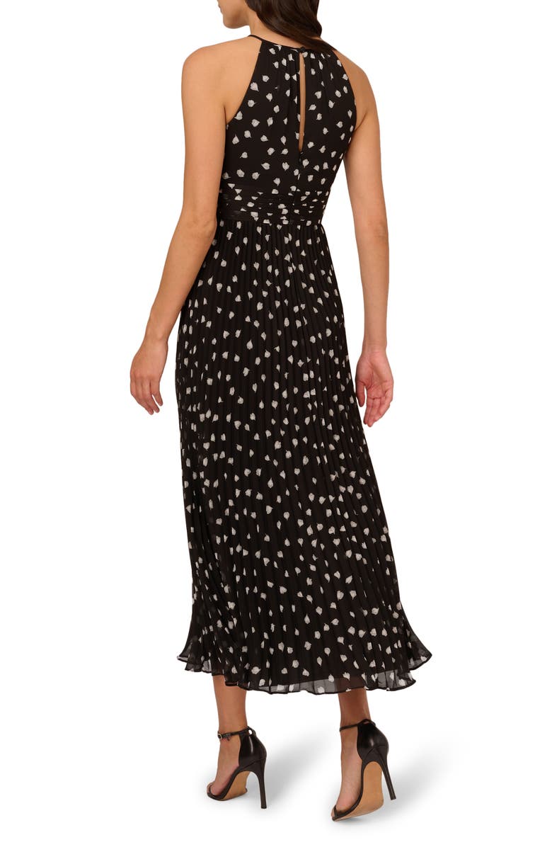 Adrianna Papell Floral Pleat Chiffon Maxi Dress, Alternate, color, 