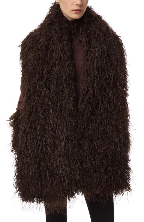 Dame Faux Fur Shawl
