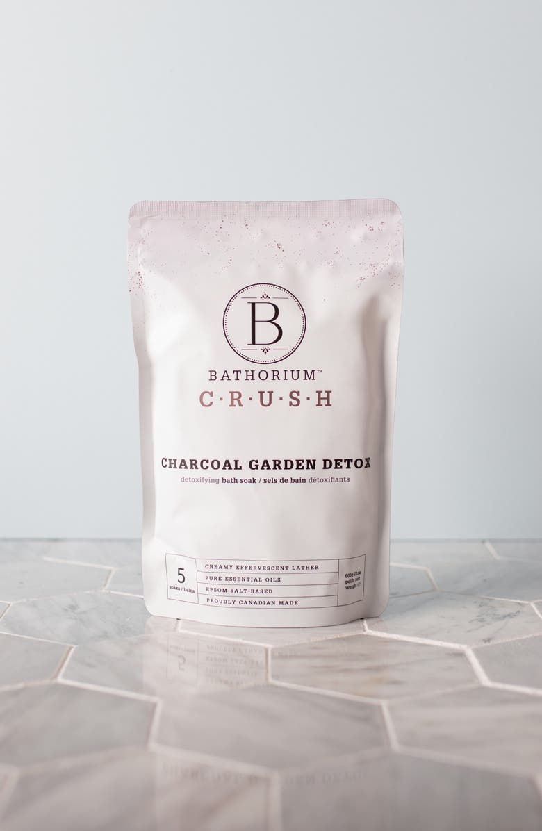 Bathorium Charcoal Garden Detox Crush Bath Soak, Alternate, color,